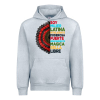Heather Grey hispanic heritage month hand fan Urban Hoodie - BundleAndBundleShop