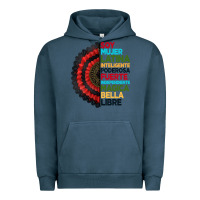 Pigment Midnight Navy hispanic heritage month hand fan Urban Hoodie - BundleAndBundleShop