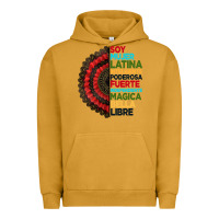Pigment Peanut Butter hispanic heritage month hand fan Urban Hoodie - BundleAndBundleShop