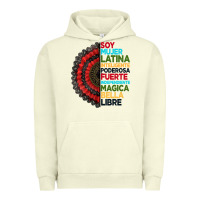 Pigment Pistachio hispanic heritage month hand fan Urban Hoodie - BundleAndBundleShop