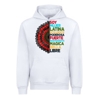 White hispanic heritage month hand fan Urban Hoodie - BundleAndBundleShop