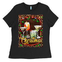Black cocktail set for Christmas Ladies Tee - AdoDesignShop