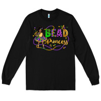 Black bead princess mardi gras Long Sleeve Tee - LillyAllenDesigns