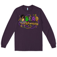 Plum bead princess mardi gras Long Sleeve Tee - LillyAllenDesigns
