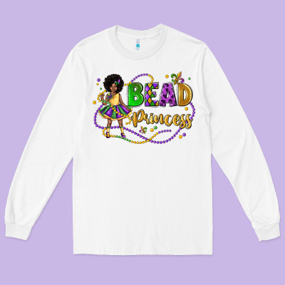 Bead Princess Mardi Gras Long Sleeve Tee Designed By Lillyallendesigns