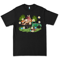 Black easter truck with bunny Premium Tee - AdoDesignShop