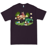 Plum easter truck with bunny Premium Tee - AdoDesignShop