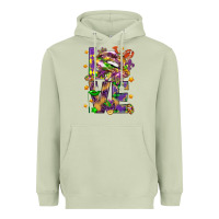 Matcha Mardi Gras love lips Heavyweight Hoodie - HowdyJamesFarm