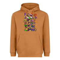 Meerkat Mardi Gras love lips Heavyweight Hoodie - HowdyJamesFarm