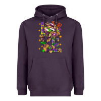 Plum Mardi Gras love lips Heavyweight Hoodie - HowdyJamesFarm