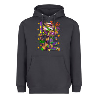 Smoke Mardi Gras love lips Heavyweight Hoodie - HowdyJamesFarm