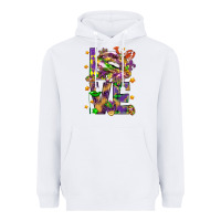 White Mardi Gras love lips Heavyweight Hoodie - HowdyJamesFarm