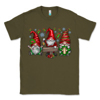 Army Green christmas gnomes celebration Classic Tee - CowhideDigitalArt