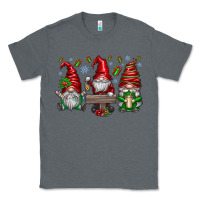 Charcoal Heather christmas gnomes celebration Classic Tee - CowhideDigitalArt
