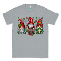 Heather Grey christmas gnomes celebration Classic Tee - CowhideDigitalArt