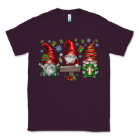 Plum christmas gnomes celebration Classic Tee - CowhideDigitalArt