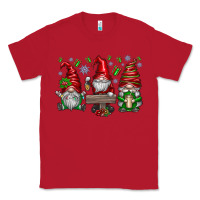 Red christmas gnomes celebration Classic Tee - CowhideDigitalArt