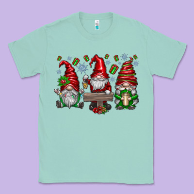 Christmas Gnomes Celebration Classic Tee Designed By Cowhidedigitalart