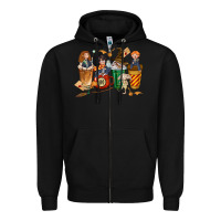 Black wizards coffee cups Zipper Hoodie - texasbilliewilder