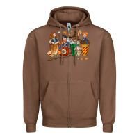 Chestnut wizards coffee cups Zipper Hoodie - texasbilliewilder