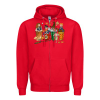 Red wizards coffee cups Zipper Hoodie - texasbilliewilder