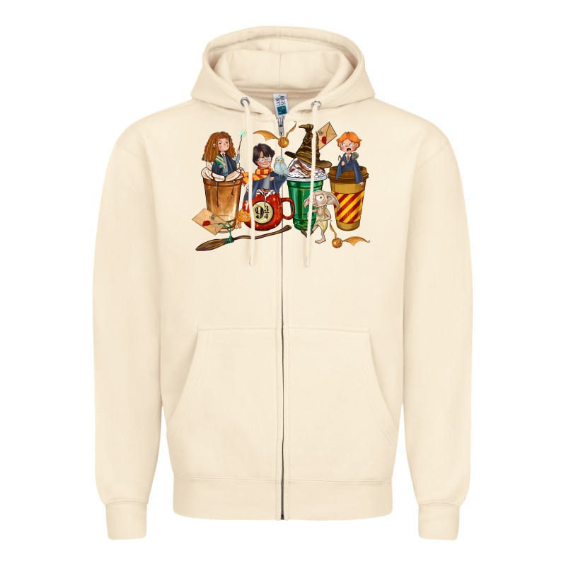 Wizards Coffee Cups Zipper Hoodie by texasbilliewilder | Teevron