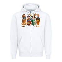 White wizards coffee cups Zipper Hoodie - texasbilliewilder
