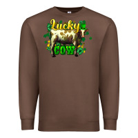 Chestnut St. Patrick's Day Cow Premium Sweatshirt - HowdyJamesFarm