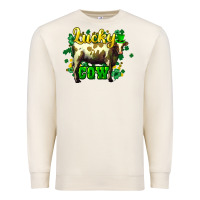 Sandshell St. Patrick's Day Cow Premium Sweatshirt - HowdyJamesFarm