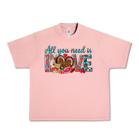 Salmon all you need is love Urban Heavy Tee - NancyCooperArtShop