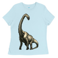 Baby Blue brachiosaurus Ladies Tee - Artiststas