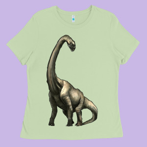 Brachiosaurus Ladies Tee Designed By Artiststas