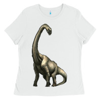 White brachiosaurus Ladies Tee - Artiststas