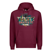 Burgundy Twenty twenty four graduate Premium Hoodie - CowGirlArtShop