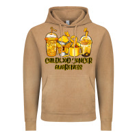 Childhood Cancer Awareness Coffee Cups Vintage Hoodie | Teevron