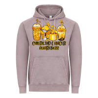 Vintage Zinc Childhood Cancer Awareness coffee cups Vintage Hoodie - NancyCooperArtShop