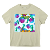 Mossy seahorse and sea shell seamless pattern Heavy Core Tee - BundleAndBundleShop