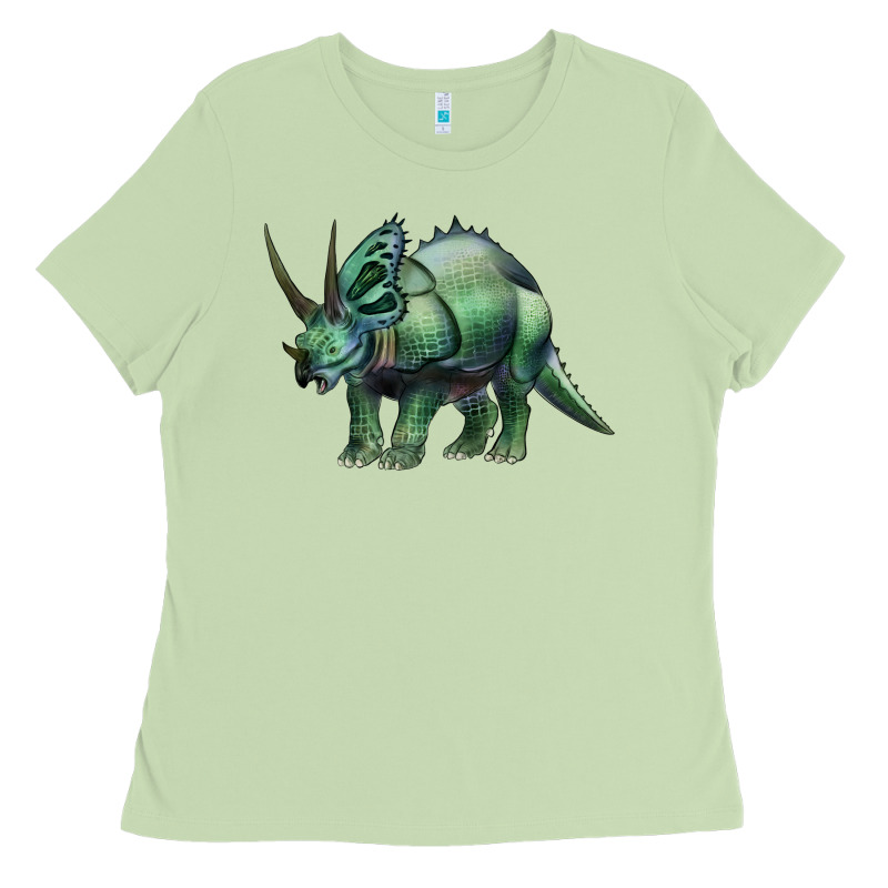 Dinosaur Triceratops Ladies Tee by Artiststas | Teevron