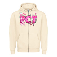 Sandshell breast cancer pct patient care technician Zipper Hoodie - texasbilliewilder