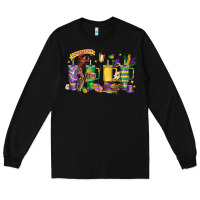 Black obsessive cup disorder mardi gras Long Sleeve Tee - LillyAllenDesigns