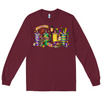 Burgundy obsessive cup disorder mardi gras Long Sleeve Tee - LillyAllenDesigns