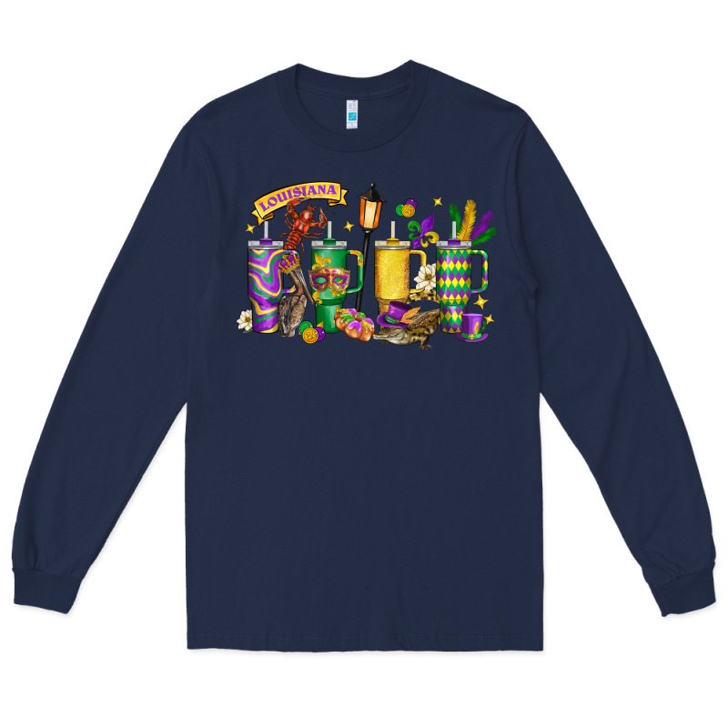 Obsessive Cup Disorder Mardi Gras Long Sleeve Tee by LillyAllenDesigns | Teevron