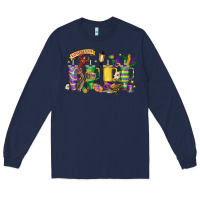 Navy obsessive cup disorder mardi gras Long Sleeve Tee - LillyAllenDesigns