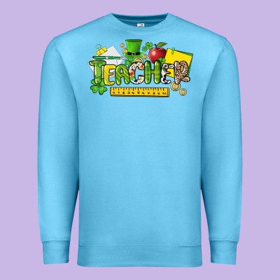 Teacher St. Patrick's Day Premium Sweatshirt Designed By Howdyjamesfarm