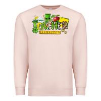 Pale Pink Teacher St. Patrick's Day Premium Sweatshirt - HowdyJamesFarm