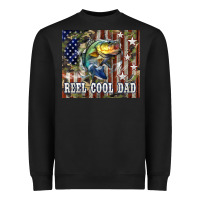 Black 4th of July Western Reel Cool Dad Bass Heavyweight Sweatshirt - LillyAllenDesigns
