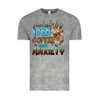 Cloud Rock fueled by iced coffee and anxiety Vintage Tee - NancyCooperArtShop