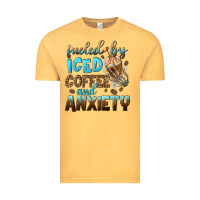 Vintage Mustard fueled by iced coffee and anxiety Vintage Tee - NancyCooperArtShop