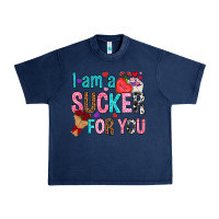 Navy i am a sucker for you Urban Heavy Tee - NancyCooperArtShop
