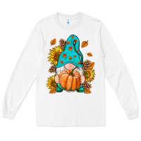White Fall Gnome Long Sleeve Tee - RanaPortraitStore